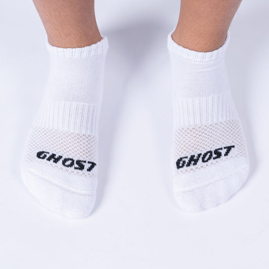 Cushioned Low Cut Socks (4 Pairs) - White