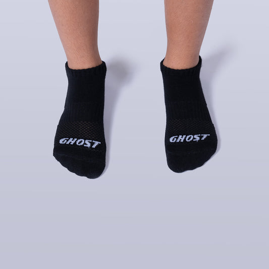 Cushioned Low Cut Socks (4 Pairs) - Black